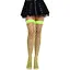 Панчохи у велику сітку Leg Avenue Fence Net Thigh Highs Neon Green, One Size - мініатюра 4