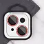 Захисне скло Epik Metal Sparkles на камеру у упак. для Apple iPhone 15, 6.1/15 Plus 6.7 Червоний/Red - мініатюра 5