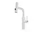 Cмеситель для кухни водопад с выдвижной лейкой белый Nett LW-35 Белый - миниатюра 1