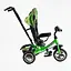 Велосипед трехколесный Best Trike 69-067 с музыкальной фарой и USB зеленый - миниатюра 2