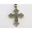 Срібний хрест Харківська ювелірна фабрика Розп'яття Христа з позолотою. 3522-ЗЧФ - мініатюра 3