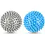 Набор массажных мячей Gymtek 70 мм 2 шт твердый/мягкий серо-голубой - миниатюра 1