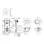 Комплект 4 в 1: Инсталляция Grohe Rapid SL 3 в 1 38772001 + Унитаз безободочный Kroner Harz WHI493736 RIMLESS с сиденьем Slim Duroplast / Soft-close / Quick relase KH493736WHIR - миниатюра 2