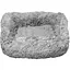 Лежак плюшевий для тварин Milord PONCHIK S 50x38x19 см (сірий) - мініатюра 1