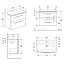 Тумба з умивальником Geberit Selnova Square 60 см 501.240.00.1 Білий - мініатюра 2
