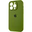 Чохол Epik Silicone Case Full Camera Protective (AA) для Apple iPhone 13 Pro (6.1) Зелений/Dark Olive - мініатюра 3