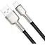 Кабель Baseus Cafule Series Metal Data Cable USB to IP 2.4A 0.25m black (CALJK-01) - мініатюра 2
