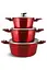 Набор кастрюль Edenberg EB-7421 8 предметов красный - миниатюра 3