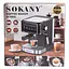 Кофемашина рожковая Sokany SK-04025 с капучинатором 1.8 л Черный - миниатюра 10