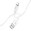 Кабель HOCO X87 Magic silicone charging data cable for iP White - мініатюра 3
