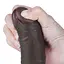 Фалоімітатор Sliding-Skin Dual Layer Dong 7.5'' 19.5 см чорний - мініатюра 8