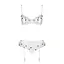 Сексуальний комплект із поясом для панчох Passion LOVELIA Set white L/XL - мініатюра 5