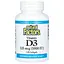 Вітамін D3 125 мкг 5000 МО Vitamin D3 Natural Factors 120 гелевих капсул - мініатюра 1