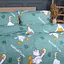 Пододеяльник MirSon Happy Duck бязь 175х210 см бирюзовый (2200013128755) - миниатюра 2