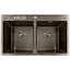 Кухонна мийка з нержавіючої сталі Mixxus MH8350-DK Nano-Black MI7053, Графит - мініатюра 1