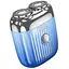 Портативная мужская роторная электробритва 3Вт Hoco Portable mini shaver DI30 IPX6 Голубая
 - миниатюра 1
