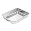 Противень из нержавеющей стали форма для запекания и выпечки 37 х 28 х 6,2 см, A-Plus Серый 87395 - миниатюра 2