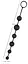 Анальні намиста Black Velvets Anal Beads 40 cm (чорний) - мініатюра 4