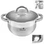 Кастрюля с крышкой индукционное дно Belly 4.7 л 24х13 см MH-2722 /6/ - миниатюра 1