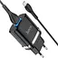 Зарядное устройство Hoco N1 USB черный + кабель USB to MicroUSB - миниатюра 3
