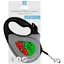 Повідець-рулетка для собак Waudog R-leash, малюнок "Калина", S, до 15 кг, 5 м, світловідбиваюча стрічка чорний - мініатюра 5