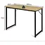 Письменный стол Costway Homart со стальным каркасом натуральный - миниатюра 4