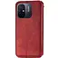 Чехол-книжка Getman кожаный Cubic PU для Xiaomi Redmi 12C Красный - миниатюра 2