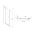 Душевые двери Roca Capital 90x195см AM4609012M, прозрачный, хром - миниатюра 2