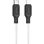Кабель Hoco X90 Cool silicone PD charging data cable for Lightning Білий - мініатюра 1