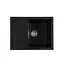 Кухонна мийка гранітна Kroner KRP Komposit SCH-6550 CV027409, Чорний - мініатюра 1
