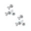 Заглушки для підтримки важких і великих сережок-пусет, силіконові, невидимі, 6 шт у наборі - мініатюра 1