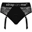 Мереживні труси для страпона з підв'язками для панчіх Strap-On-Me Diva Harness XL - мініатюра 1