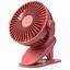 Портативный мини вентилятор YASE YS-2260 настольный прищепка работа от USB Розовый - миниатюра 1