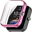 Чехол-накладка DK Silicone Face Case для Xiaomi Amazfit Bip 3 / 3 Pro (pink rose) - миниатюра 1