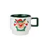 Новорічна порцелянова чашка для чаю та кави Новорічний олень 400 мл Білий з зеленим Yiwu FM-CS-50O - мініатюра 1