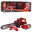 Іграшкова бензопила з окулярами та навушниками KY1068-19, звук і світло, 47 см, червона - мініатюра 1