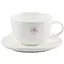 Чашка фарфоровая с блюдцем Tudor ГЛАДКА 350 мл (TU9999-4) - миниатюра 1