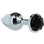 Металлическая анальная пробка Lux Active с розой - Rose Anal Plug - Black - миниатюра 2