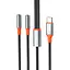 Адаптер XO NB-R269B Couple Cable Type-c to Dual 3.5 Female Adapter 1.2 м Черный - миниатюра 6