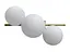 Настінно-стельове бра Brille BR-01 696W/3 G9 GD+WT - мініатюра 1