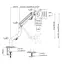 Кронштейн для монітора Gembird MA-DA1-02 - мініатюра 4