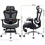 Офісне крісло Sihoo DORO C300L Mesh Black with footrest (DORO-C300L-A3-101-JT) - мініатюра 15