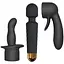 Вібромасажер з насадками Dorcel Kit Wanderful 20 см чорний - мініатюра 1