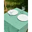 Скатертина в клітинку для столу Зефір 170х170 см Зелена - мініатюра 5