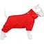 Дождевик для собак Collar Waudog Clothes, водонепроницаемый, XS30, В 43-45 см, С 27-30 см, красный - миниатюра 1