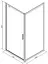 Душевая кабина AM. PM Like Square 90x90 без поддона, прозрачное стекло W80G-303-090MT, прозрачный, хром - миниатюра 2