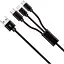 Кабель Proove Triple Connection 3 in 1 USB-A to USB-C/Lightning/Micro-USB 3A 1.2m Black (CCTC20001501) [131034] - мініатюра 2