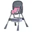Стульчик для кормления Bambi M 5722 Lilac с корзиной для игрушек и чехлом из мягкой экокожи, розовый - миниатюра 6