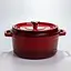 Чугунная кастрюля 4.5 л эмалированная с крышкой посуда для тушения запекания Красный Premium Cookware HP-1-19-RED - миниатюра 2