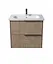Тумба Мойдодир Illusion 70-A з умивальником ID-70 дуб натуральний - мініатюра 4